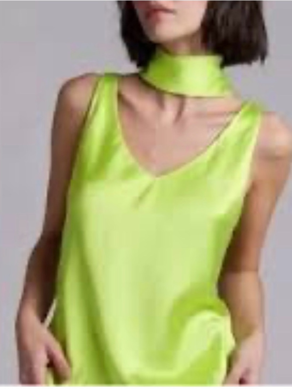 Wildfang The Embower Cami Satin Tie Side Tank Top Adjustable Straps